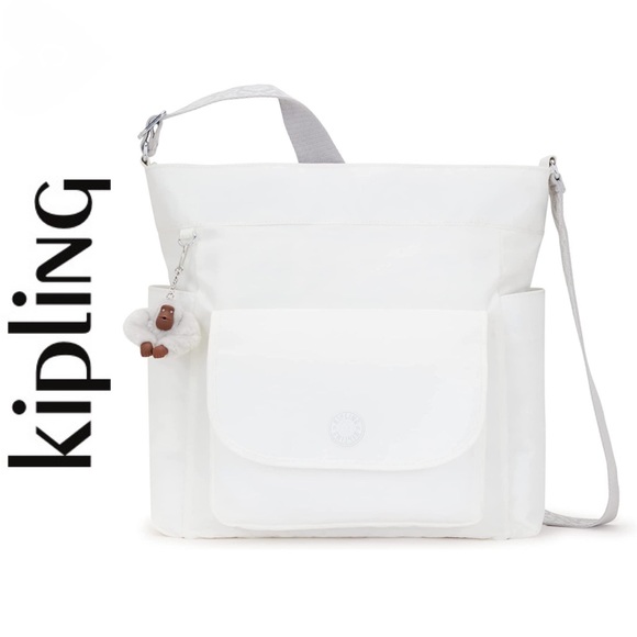 Kipling Bags Nwt Kipling Nyrie Alabaster White Hobo Sling Crossbody